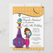 Einladung von Genie und Lamp (Vorderseite)