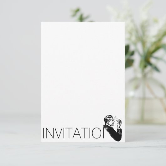 Einladung von Gentelmen (Stehend Vorderseite)