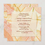 Einladung von gepressten Blätter (Vorne/Hinten)