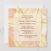 Einladung von gepressten Blätter (Vorderseite)