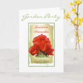 Einladung von Geranium Seed Packet (Gelbe Blume)
