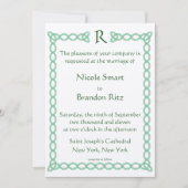 Einladung von Gerste und keltischen Grünen zur Hoc (Vorderseite)