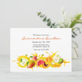 Einladung von geschnittenem Obst (Stehend Vorderseite)