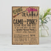 Einladung von Gewehren oder Glitzer - 5 x 7 (Stehend Vorderseite)