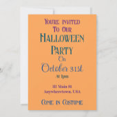 Einladung von Ghost und Kitten Halloween-Party (Rückseite)