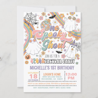 Einladung von Ghoul zum Geburtstag - Mädchen/Weiß