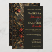 Einladung von Gilded Rose zur Hochzeit (Vorne/Hinten)