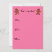 Einladung von Gingerbread Man (Rückseite)