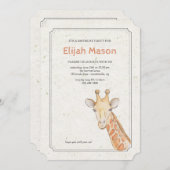 Einladung von Giraffe (Vorne/Hinten)