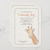 Einladung von Giraffe (Vorne/Hinten)