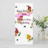 Einladung von Girl Birthday (Stehend Vorderseite)