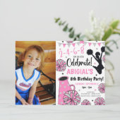 Einladung von Girl Cheerleader (Stehend Vorderseite)