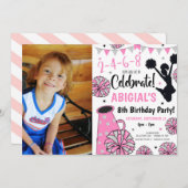 Einladung von Girl Cheerleader (Vorne/Hinten)