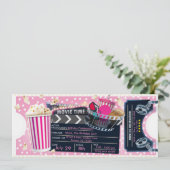 Einladung von Girl Movie Night (Stehend Vorderseite)