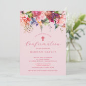 Einladung von Girls First Confirmation (Stehend Vorderseite)