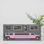 Einladung von Girls Night Out Junggeselinnen-Absch (Stehend Vorderseite)