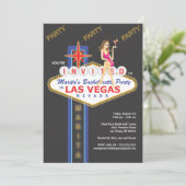 Einladung von Girls Night Out Junggeselinnen-Absch (Stehend Vorderseite)