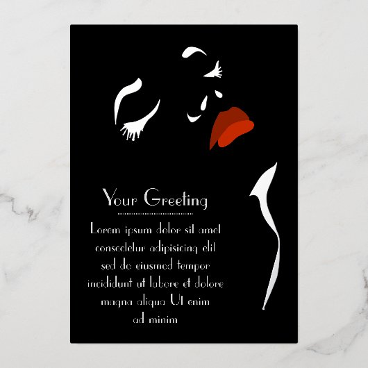 Einladung von Glamouren (Vorderseite)