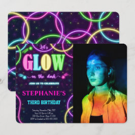 Einladung von glattem Foto