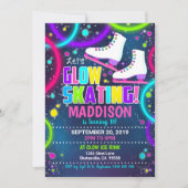 Einladung von glattem Skate Ice Skaten Einladung (Vorderseite)