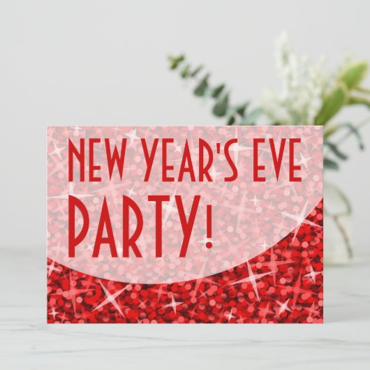 Einladung von Glitz Rote Kurve zum Silvesterabend- (Stehend Vorderseite)