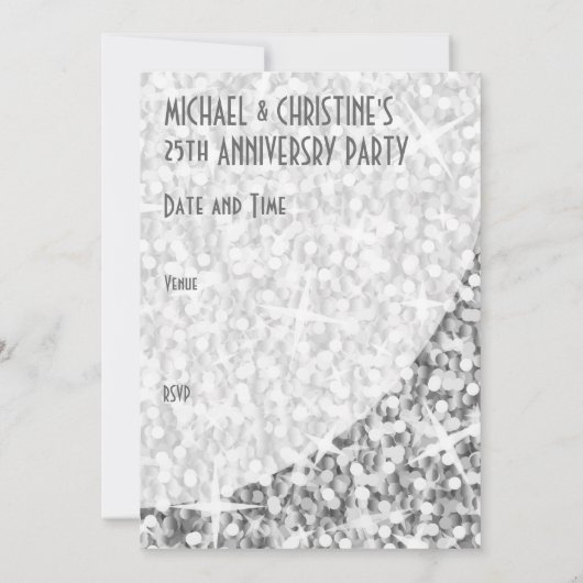 Einladung von Glitz "Silver"-Kurve "VIP Pass" (Rückseite)