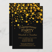 Einladung von Glitzer Confetti (Vorne/Hinten)