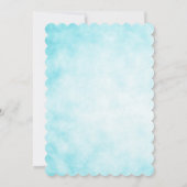 Einladung von Glitzer Meerjungfrau unter dem Party (Rückseite)