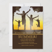 Einladung von glücklichen Kindern (Vorderseite)