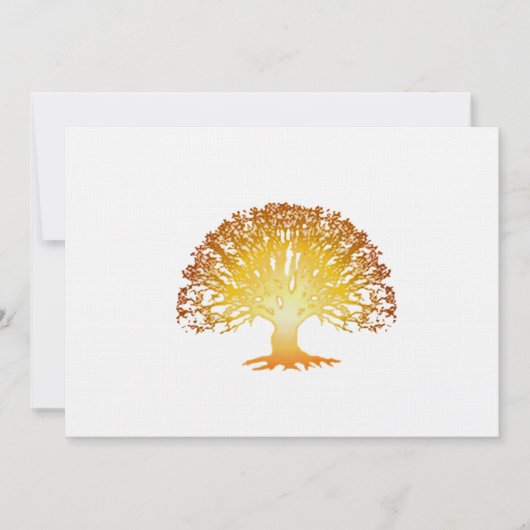 Einladung von glühenden Bäumen (Vorderseite)