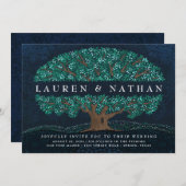 Einladung von glühenden Eichen (Vorne/Hinten)