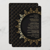 Einladung von Gold Classic Abschluss (Vorne/Hinten)