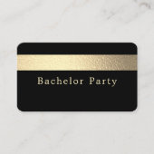 Einladung von Gold Foil Stripe, Bachelor Party (Vorderseite)