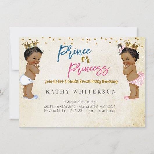 Einladung von Gold-Gender (Vorderseite)