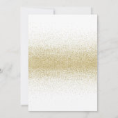 Einladung von Gold Glitzer Couple zum Polterabend (Rückseite)