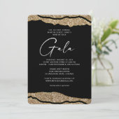 Einladung von Gold Layers Gala (Stehend Vorderseite)