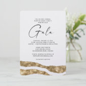 Einladung von Gold Layers Gala (Stehend Vorderseite)