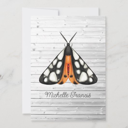 Einladung von Gold Moths (Vorderseite)