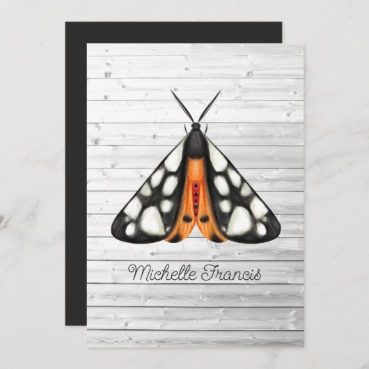 Einladung von Gold Moths (Vorne/Hinten)