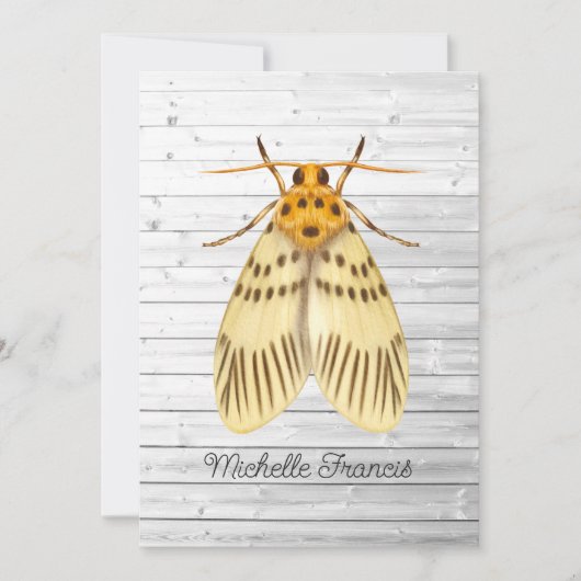 Einladung von Gold Moths (Vorderseite)