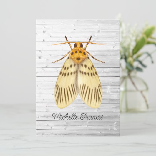 Einladung von Gold Moths (Stehend Vorderseite)