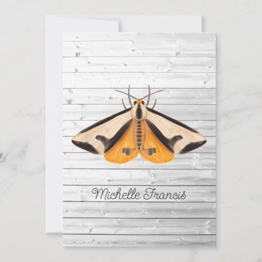 Einladung von Gold Moths (Vorderseite)