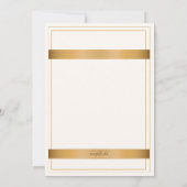 Einladung von Gold Ribbon (Rückseite)
