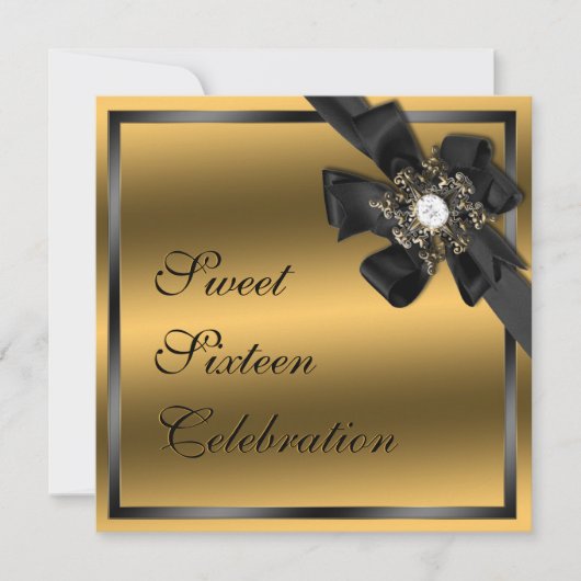 Einladung von Gold und Black Diamond (Vorderseite)