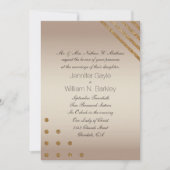 Einladung von Gold und Champagner Custom Wedding (Vorderseite)