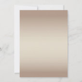 Einladung von Gold und Champagner Custom Wedding (Rückseite)