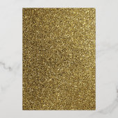 Einladung von Gold und Navy Blue Wedding Foil (Rückseite)