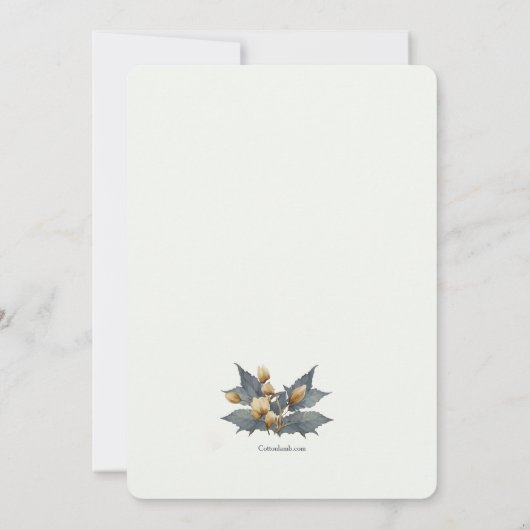 Einladung von Gold Vase (Rückseite)