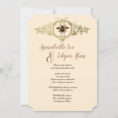 Einladung von Goldbienen und Honeycomb zu Zierzwec (Vorderseite)