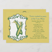 Einladung von Goldenem Mais (Vorne/Hinten)